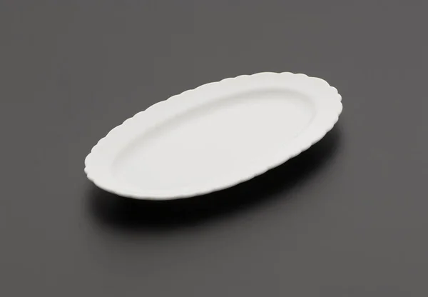 Piatto Cucina Ceramica Sfondo Nero — Foto Stock
