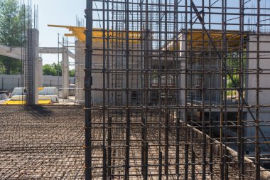 takviye ve dökme beton inşaat alanı üzerinde için kalıplar