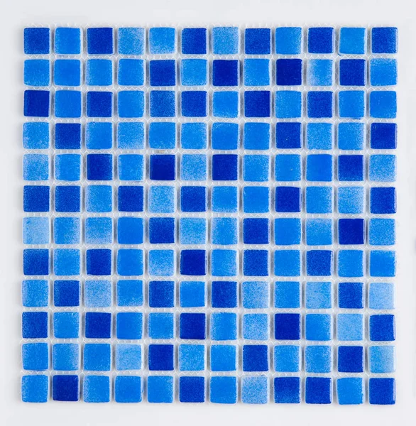 小蓝色瓷砖 顶部视图 马约利卡 为目录 — 图库照片