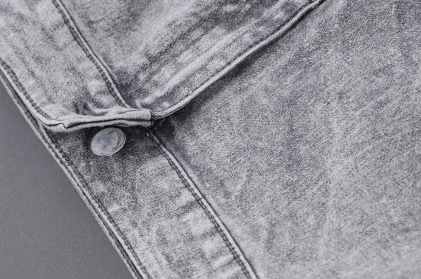 Part Denim Pants Pocket Unbuttoned Buttons Close — Stock Photo, Image