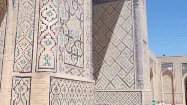Arch ve kubbe ile eski tarihi bina. Ortaçağ Asya eski binalar. Buhara, Özbekistan