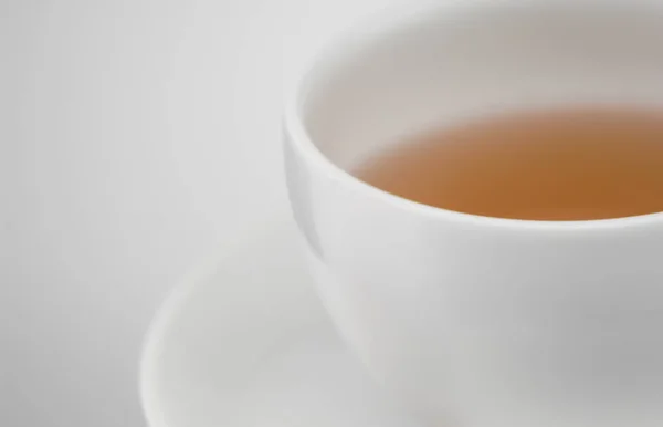 White Ceramic Cup Tea Macro Photography — Stock Photo, Image