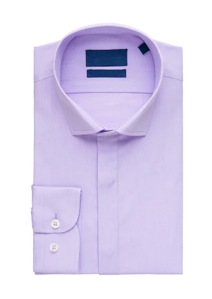 Camicia Viola Sfondo Bianco Vista Dall Alto — Foto Stock