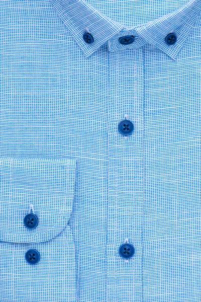 Camisa Colarinho Close Detalhado Punho Vista Superior — Fotografia de Stock