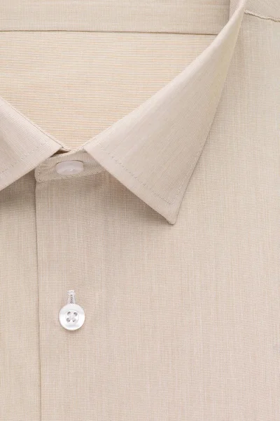 Shirt Detailed Close Collar Button Top View — Stock Photo, Image