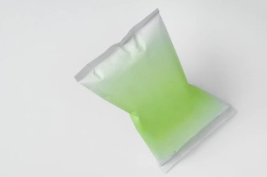 Paket şablon gölge beyaz zemin üzerine fişleri ile