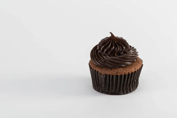白を基調としたチョコレートカップケーキ — ストック写真