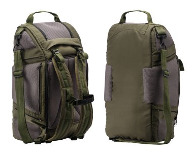 Beyaz arka plan üzerinde sırt çantası