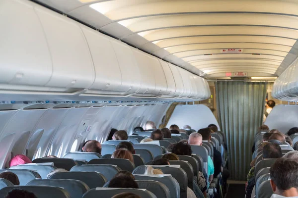 close-up aircraft cabin