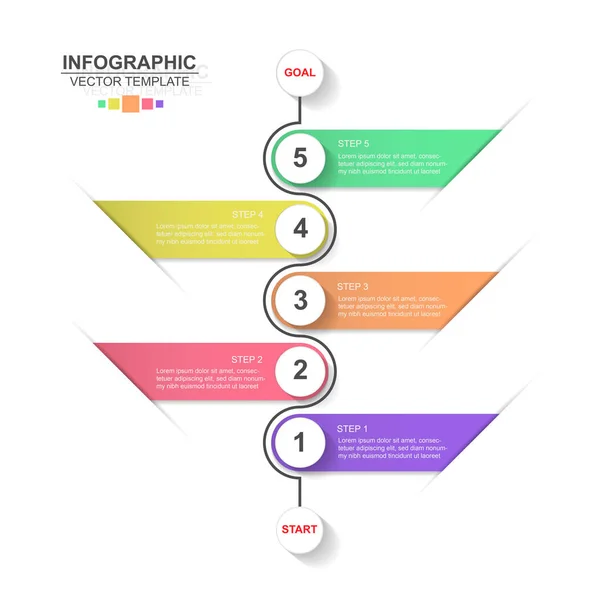 Icone Vettoriali Progettazione Marketing Delle Infografiche Della Timeline Possono Essere — Vettoriale Stock