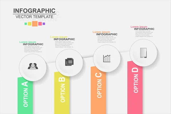 Timeline Infographics Design Vector Marketing Icons Can Used Workflow Layout — Stock Vector