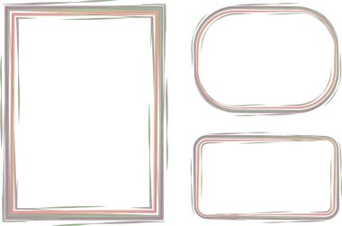 Pastel gri tozlu pembe renkli sanatsal çerçeve seti