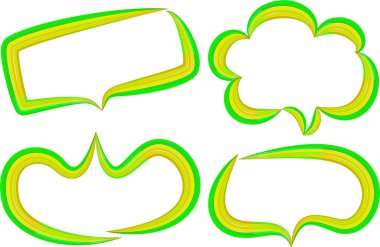 yeşil renkli mizah stili cesur oulines sanat konuşma baloncukları