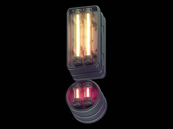 Turuncu Işık Neon Yazı Tipi — Stok fotoğraf