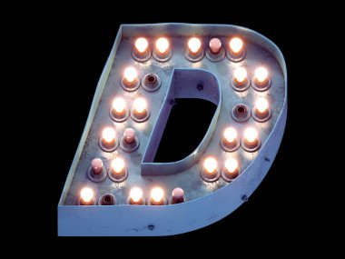 Motel lambası ışık panosu yazı tipi.