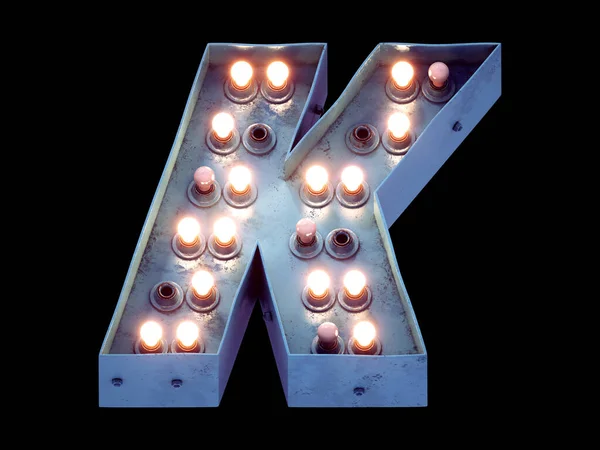 Motel Lamp Light Signboard Font — Stock Photo, Image