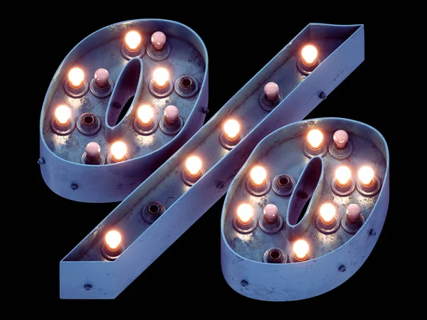 Motel Lamp Light Signboard Font — Stock Photo, Image