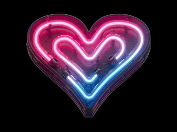 Ultraviyole neon yazı tipi. 3d oluşturma