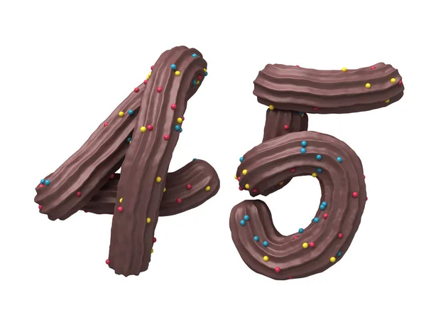 Chocolate cream candy font