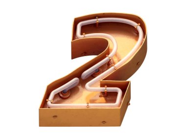 Motel neon yazı tipi. 