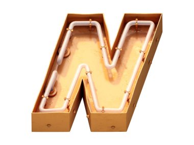 Motel neon yazı tipi. 