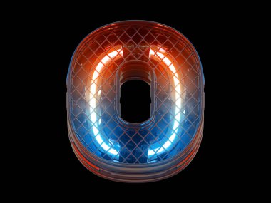 Gelecekçi hafif çit ızgarası yazıtipi. 