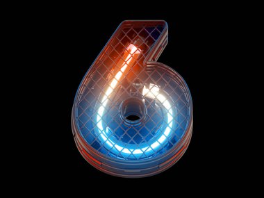 Gelecekçi hafif çit ızgarası yazıtipi. 