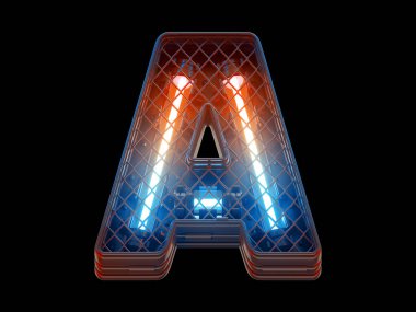 Gelecekçi hafif çit ızgarası yazıtipi. 