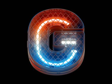 Gelecekçi hafif çit ızgarası yazıtipi. 