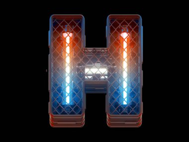 Gelecekçi hafif çit ızgarası yazıtipi. 