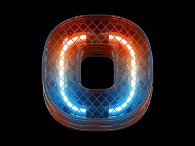 Gelecekçi hafif çit ızgarası yazıtipi. 