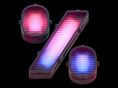 Işık panosu yazı tipi. 