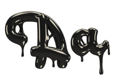 Petrol yazı tipi 3D oluşturma