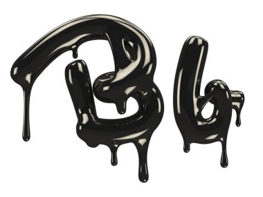 Petrol yazı tipi 3D oluşturma