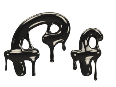 Petrol yazı tipi 3D oluşturma