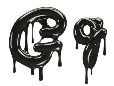 Petrol yazı tipi 3D oluşturma