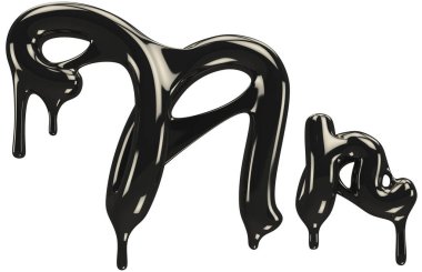 Petrol yazı tipi 3D oluşturma