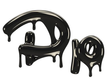 Petrol yazı tipi 3D oluşturma