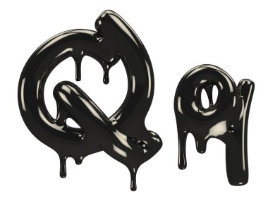 Petrol yazı tipi 3D oluşturma