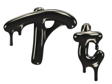 Petrol yazı tipi 3D oluşturma