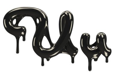 Petrol yazı tipi 3D oluşturma