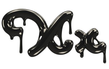 Petrol yazı tipi 3D oluşturma