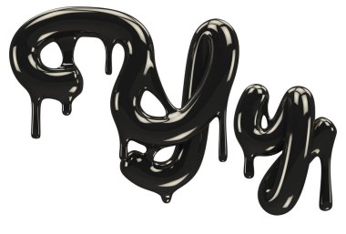 Petrol yazı tipi 3D oluşturma