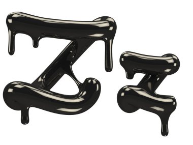 Petrol yazı tipi 3D oluşturma