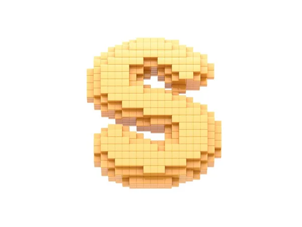 Pixel Lettertype Destructie — Stockfoto