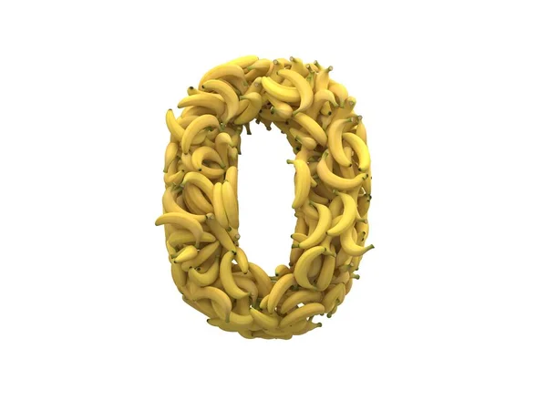 Bananenlettertype Destructie — Stockfoto