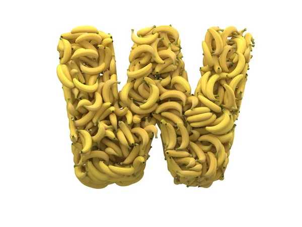 Banana Font Rendering — Stock Photo, Image