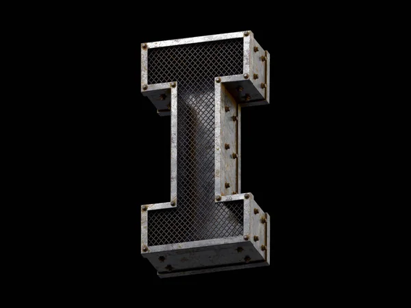 金属製の携帯電話フォント 3Dレンダリング — ストック写真