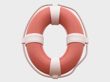 Lifebuoy yazı tipi. 3d oluşturma