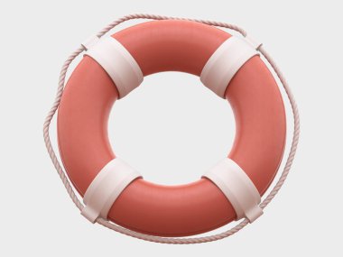 Lifebuoy yazı tipi. 3d oluşturma